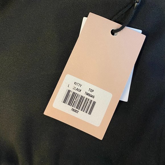 Tiger Mist Kitty Top in Black - Picture 6 of 6